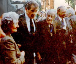 dolly wraight, ian mckellen and others...canterbury, england...30 May, 1993